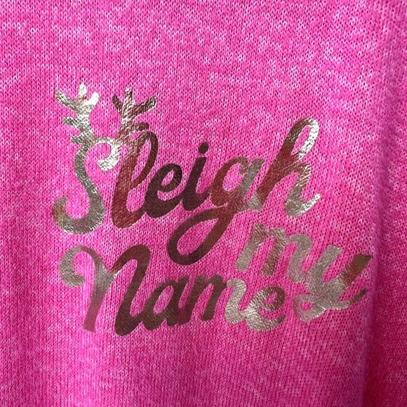 Victoria’s Secret PINK Christmas Pajama Top – Holiday Lounge – Size M - Picture 3 of 5